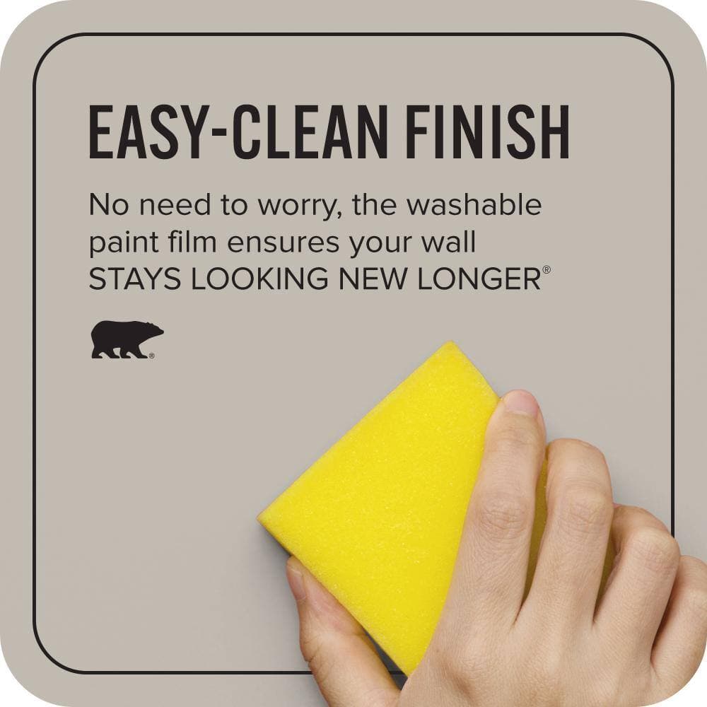BEHR ULTRA 5 gal. #QE-57 Warm Ash Extra Durable Semi-Gloss Enamel Interior Paint & Primer (4)