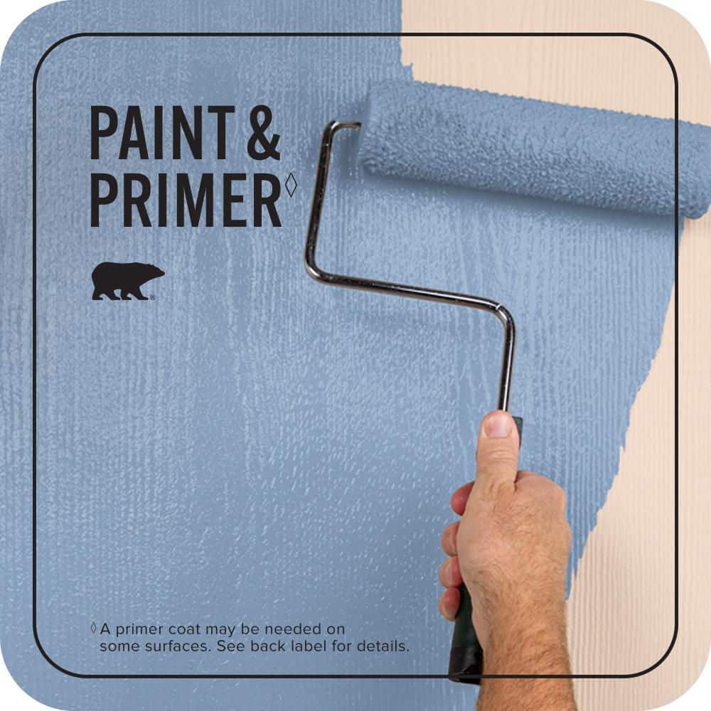 BEHR PREMIUM PLUS 1 qt. #590D-4 Romantic Isle Flat Exterior Paint & Primer (2)