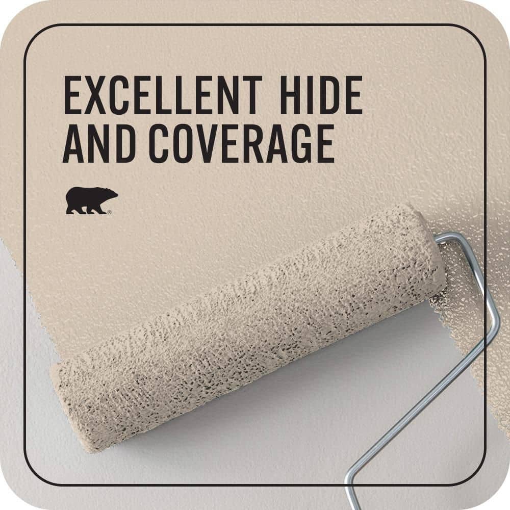 BEHR PREMIUM PLUS 1 qt. #ICC-22 Haze Flat EcoMix Plant-Based Interior Paint & Primer (2)