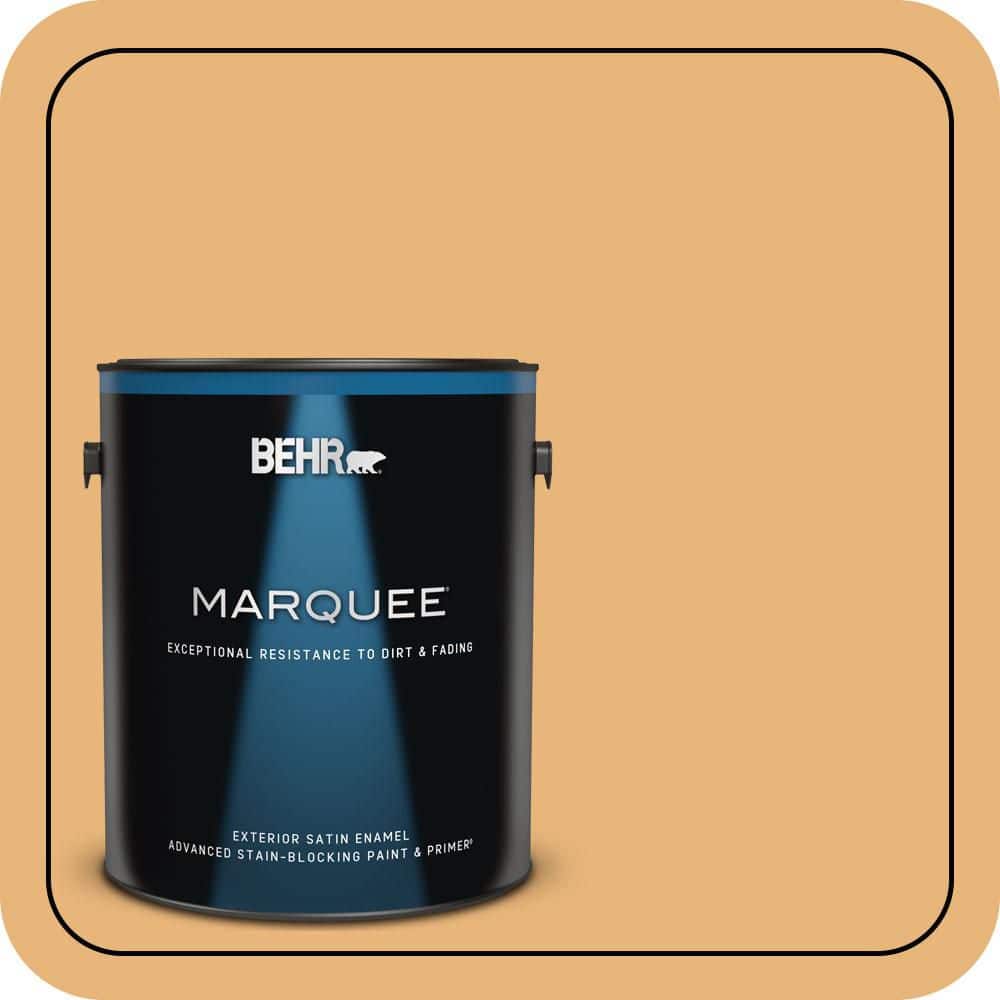 BEHR MARQUEE 1 gal. #QE-20 Terra Sol Satin Enamel Exterior Paint & Primer