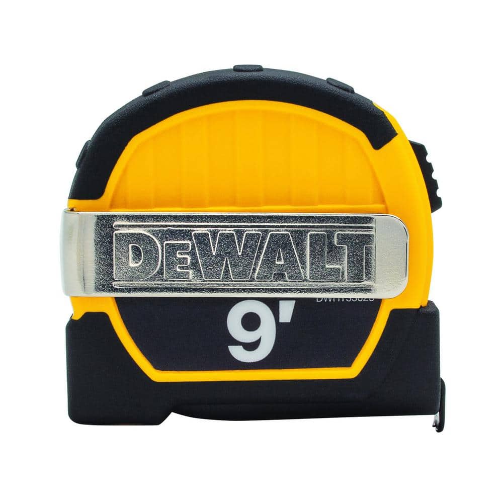 DEWALT 1/4 in. and 3/8 in. Drive Socket Set (34-Piece) and 9 ft. x 1/2 in. Pocket Tape Measure with Magnetic Back (3)