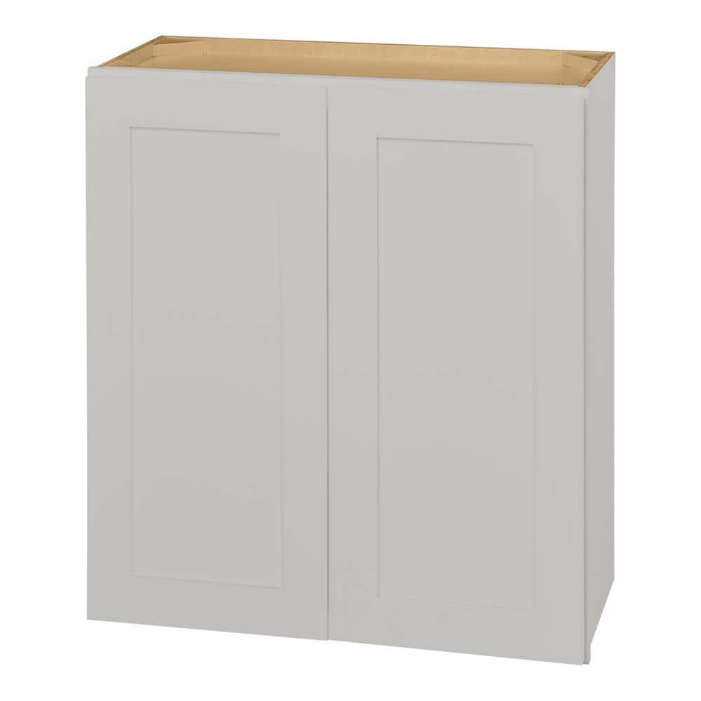Hampton Bay Avondale 21 in. W x 12 in. D x 42 in. H Ready to Assemble Plywood Shaker Wall Kitchen Cabinet in Antique White