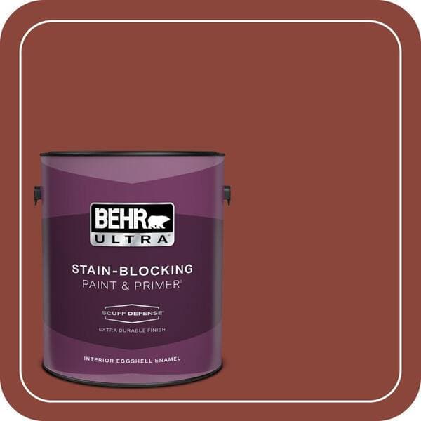 BEHR PREMIUM PLUS #ECC-46-3 Red Hawk Enamel Low Odor & Primer (2)