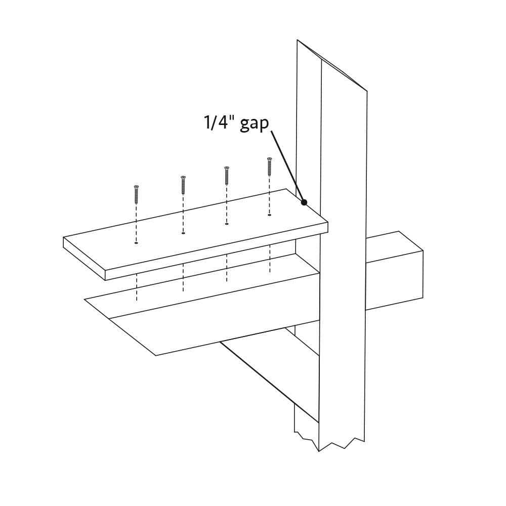 ProWood 6 in. Pressure-Treated Wood Mailbox Mounting Board (3)