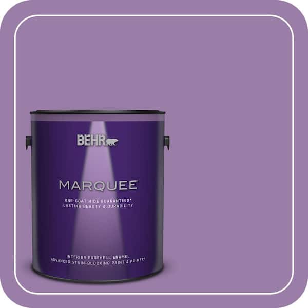 BEHR MARQUEE 1 gal. #MQ4-61 Lilac Intuition One-Coat Hide Eggshell Enamel Interior Paint & Primer (2)