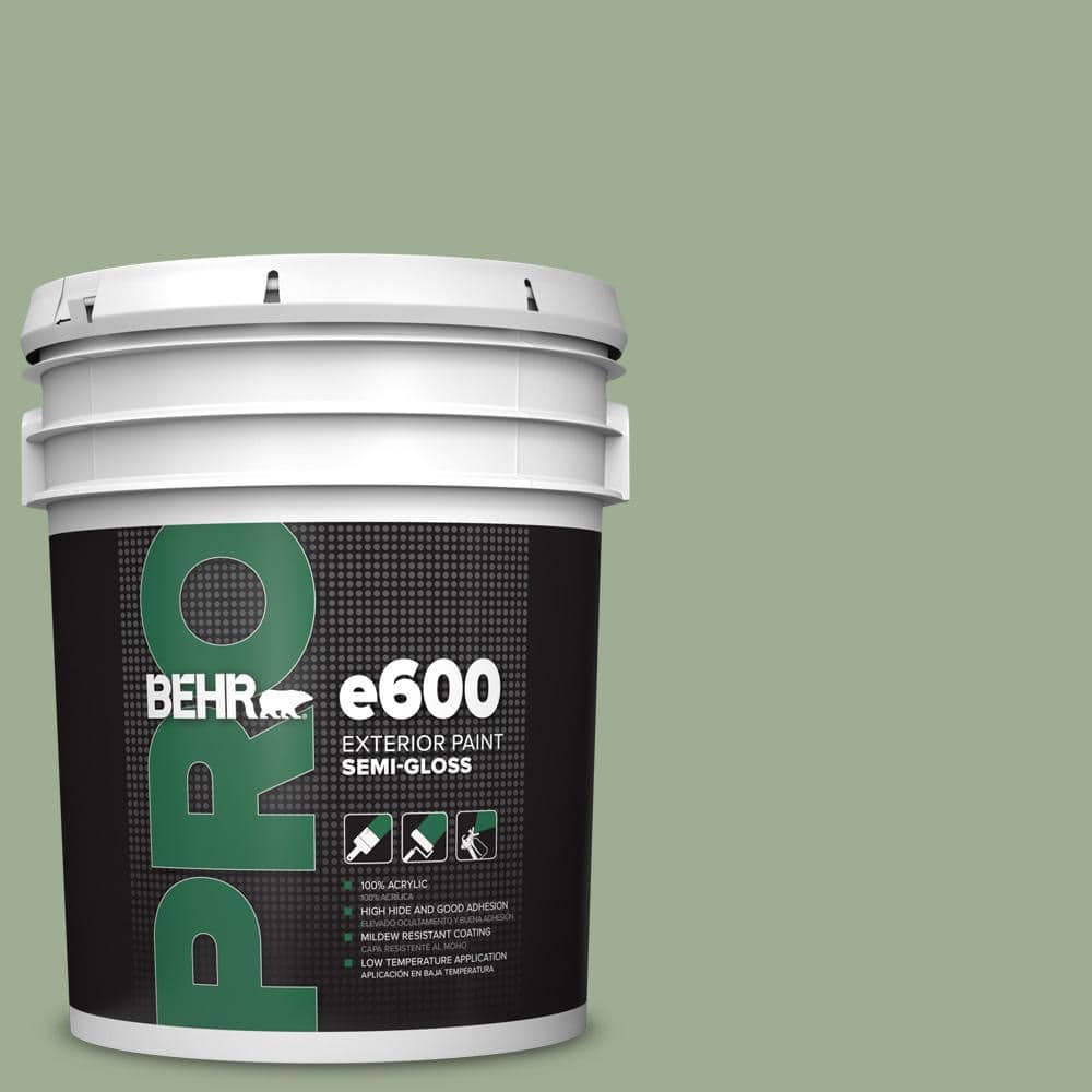 BEHR PRO 5 gal. #S390-4 Roof Top Garden Semi-Gloss Exterior Paint
