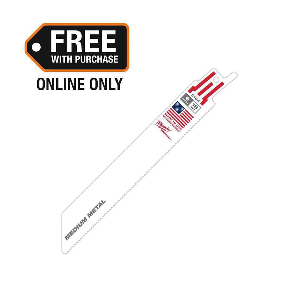 Milwaukee 6 in. 18 TPI Medium Metal Cutting SAWZALL Reciprocating Saw Blades (5-Pack)