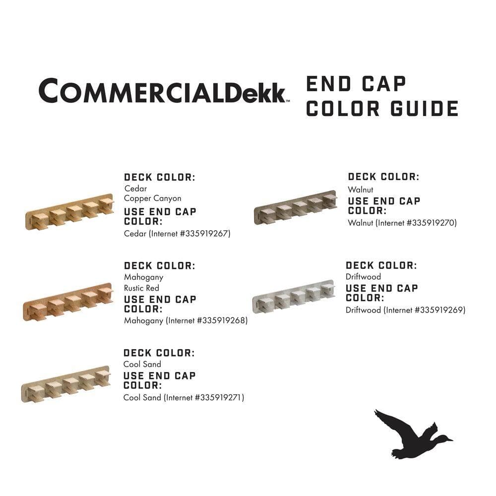 DuxxBak Commercial Dekk End Cap Left and Right Kit Driftwood (3)