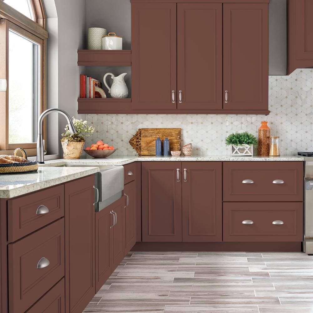 BEHR PREMIUM #S170-7 Enamel Interior/Exterior Cabinet, Door & Trim Paint (4)