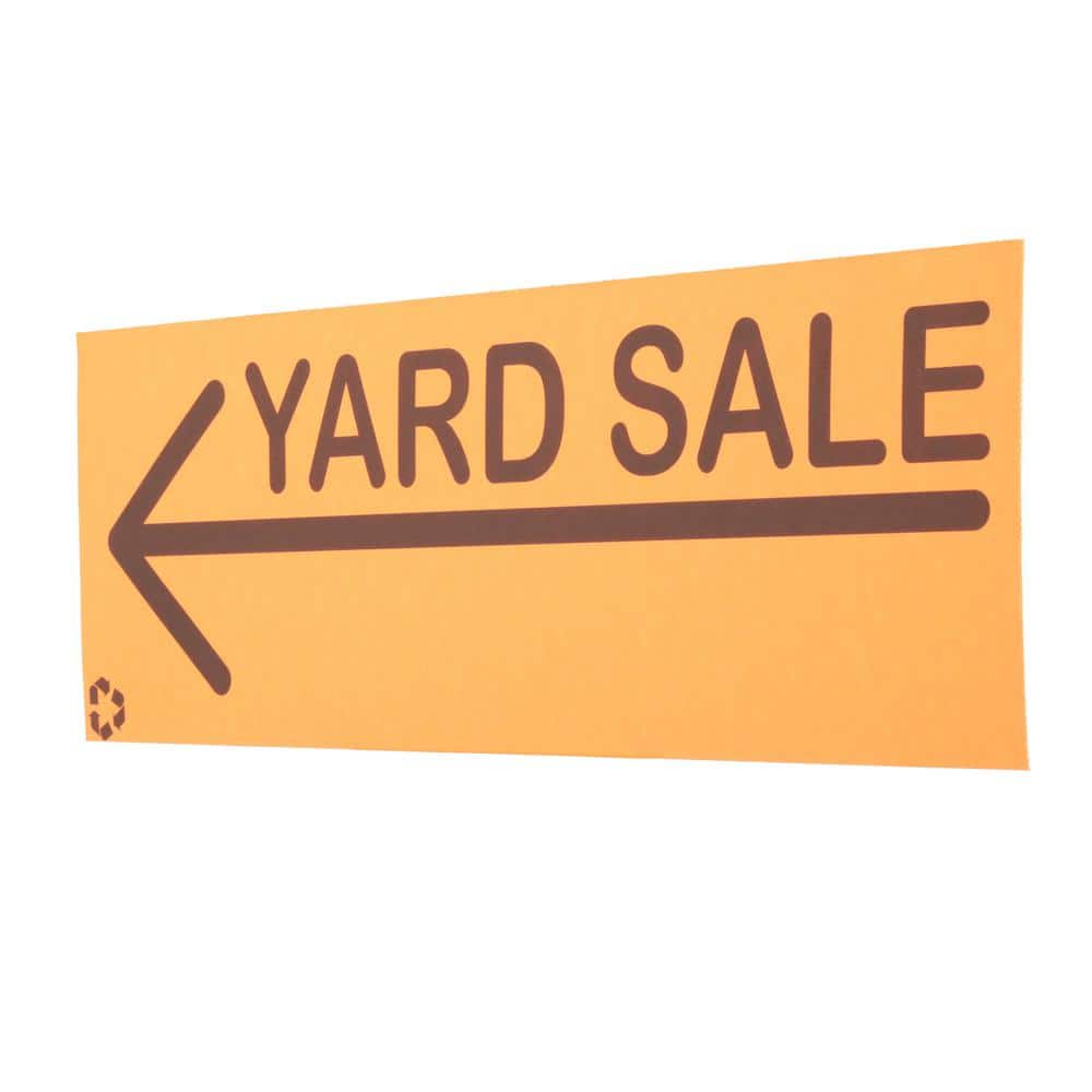 Everbilt 6.5 in. x 20 in. Yard Sale Sign 4-Pack