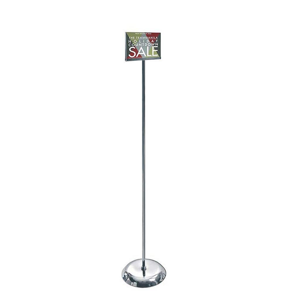 Azar Displays 7 in. W x 5.5 in. Acrylic Sign Holder with Metal Pedestal Stand (3)