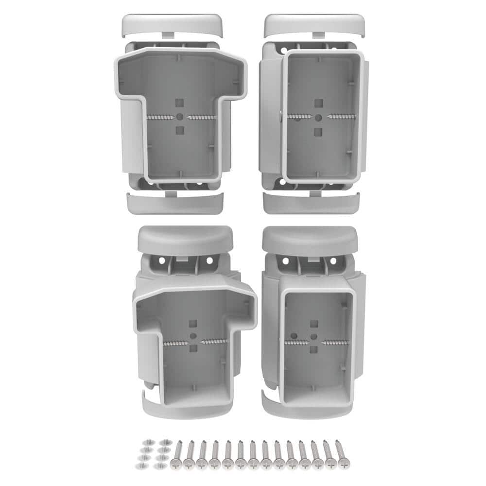Veranda T-Rail Vinyl Railing Level Angle Bracket Kit (1)