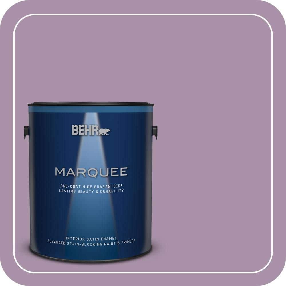 BEHR MARQUEE 1 gal. #670D-5 Garden Flower Satin Enamel Interior Paint & Primer