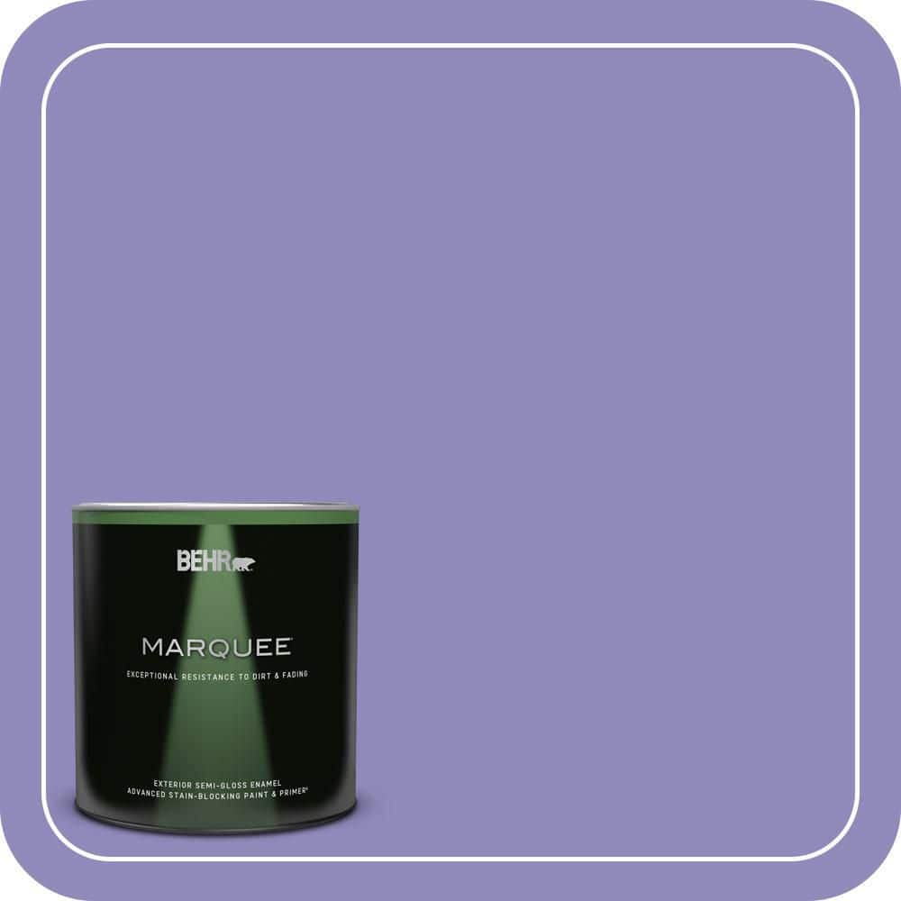 BEHR MARQUEE 1 qt. #630B-6 Butterfly Garden Semi-Gloss Enamel Exterior Paint & Primer