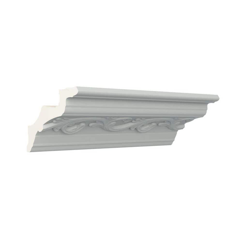 Ekena Millwork Damian 3.375 in. D x 4.375 in. W x 96 in. L Polyurethane Crown Moulding (2)