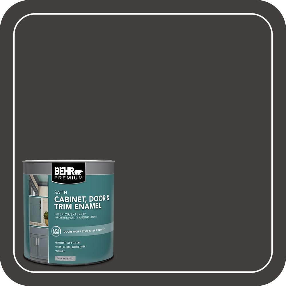 BEHR PREMIUM 1 qt. #MQ1-35 Off Broadway Satin Enamel Interior/Exterior Cabinet, Door & Trim Paint