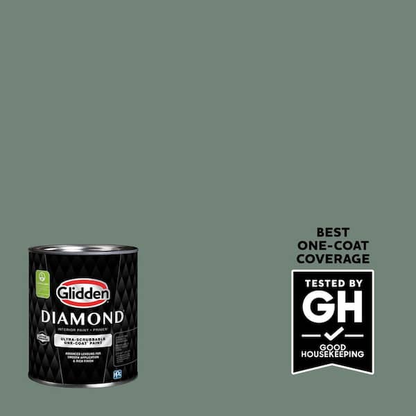 Glidden Diamond 1 qt. PPG1135-6 Calabash Clash Flat Interior Paint with Primer (2)