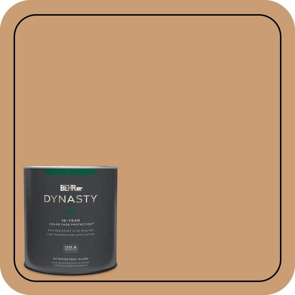 BEHR DYNASTY 1 qt. #S270-5 Gingersnap Semi-Gloss Enamel Exterior Stain-Blocking Paint & Primer
