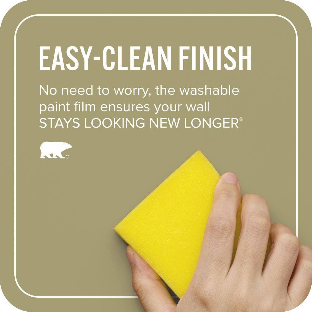BEHR ULTRA 1 gal. #PPU9-04 Fresh Olive Extra Durable Flat Interior Paint & Primer (4)