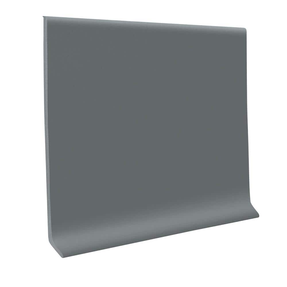 ROPPE Vinyl Wallbase Dark Gray 0.080 in. T x 4 in. W x 48 in. L Dryback (2)