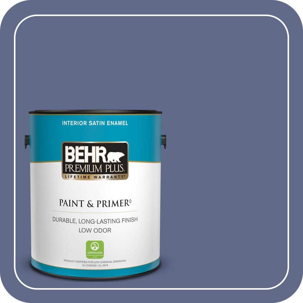 BEHR PREMIUM PLUS 1 gal. #S540-6 Dangerously Elegant Satin Enamel Low Odor Interior Paint & Primer