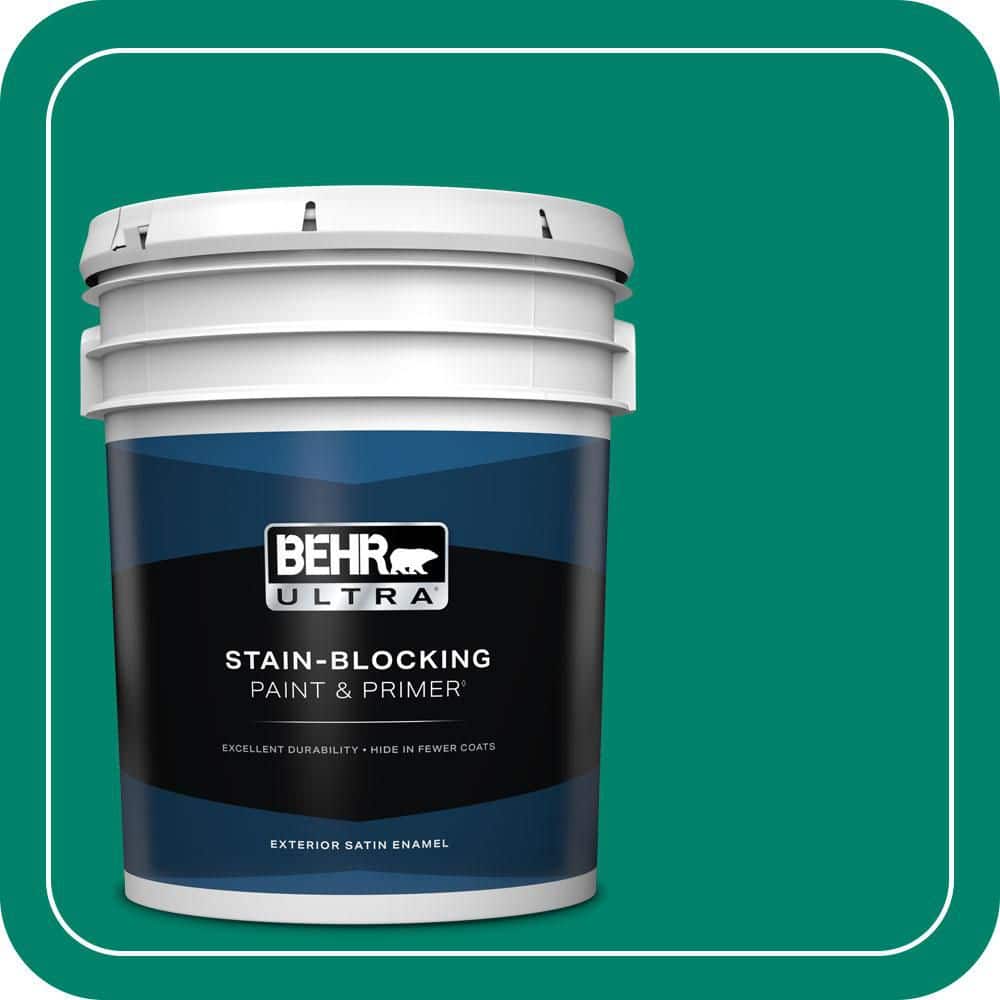 BEHR ULTRA 5 gal. #T16-03 Emperors Silk Satin Enamel Exterior Paint & Primer