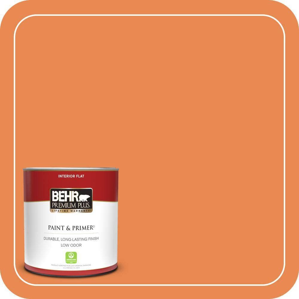 BEHR PREMIUM PLUS #P210-6 Mandarin Enamel Low Odor & Primer