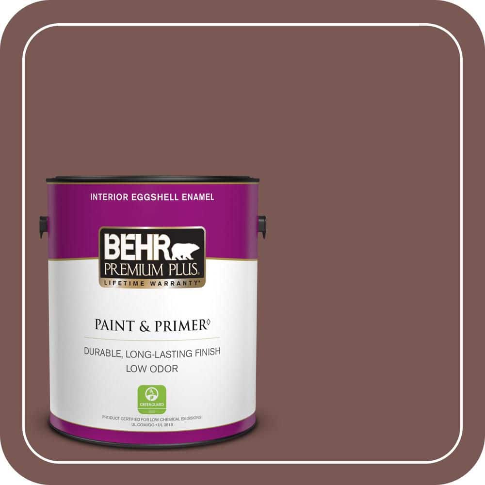 BEHR PREMIUM PLUS 1 gal. #700B-6 Sequoia Dusk Eggshell Enamel Low Odor Interior Paint & Primer