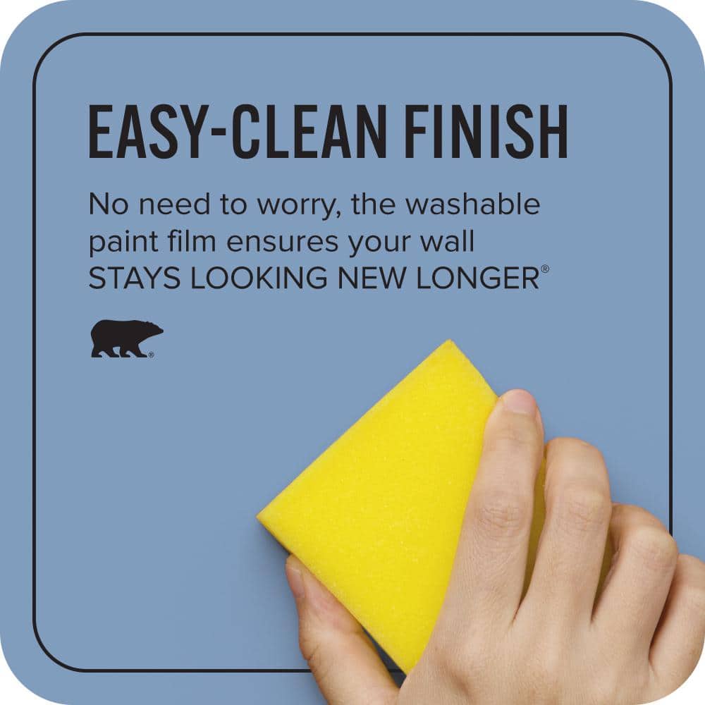 BEHR ULTRA 1 gal. #M530-4 Washed Denim Extra Durable Flat Interior Paint & Primer (4)