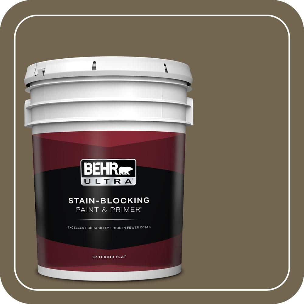 BEHR ULTRA 5 gal. #N330-7 Adventurer Flat Exterior Paint & Primer