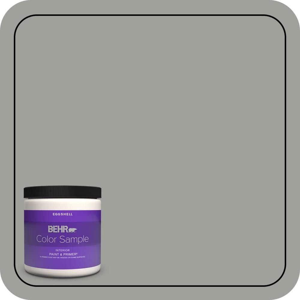 BEHR PREMIUM PLUS #MQ6-22 Gateway Gray Enamel Low Odor & Primer (1)