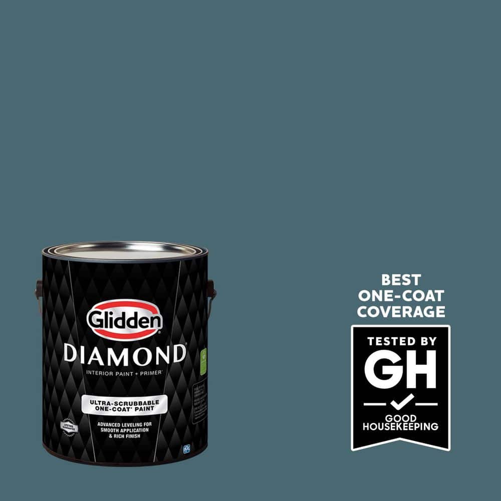 Glidden Diamond 1 gal. #PPG1149-6 Azalea Leaf Satin Interior Paint with Primer