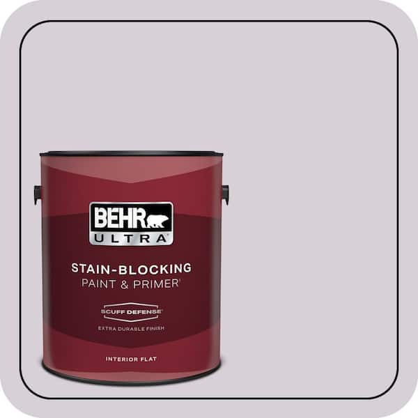 BEHR ULTRA 1 gal. #670E-3 Lilac Mauve Extra Durable Flat Interior Paint & Primer (2)