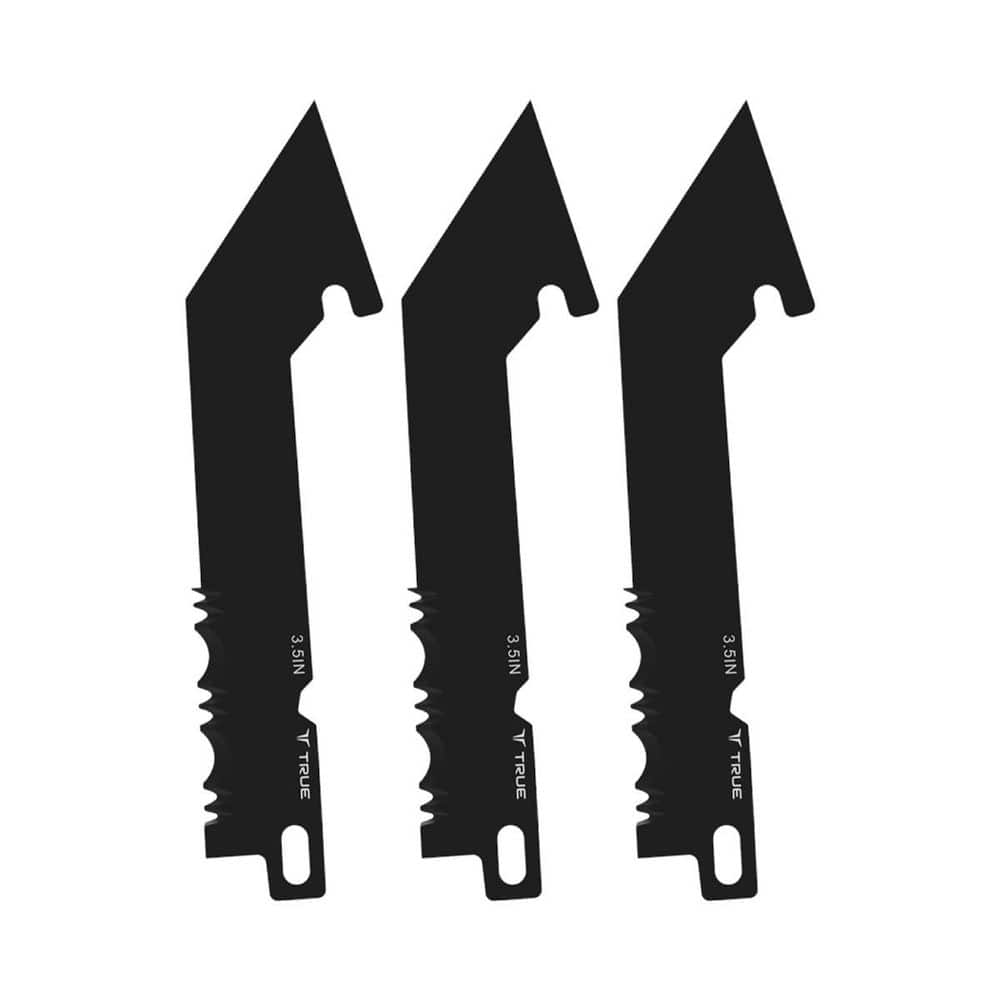 TRUE Swift Edge 3.5 in. Tanto Replacement Blades 3-Pieces (2)