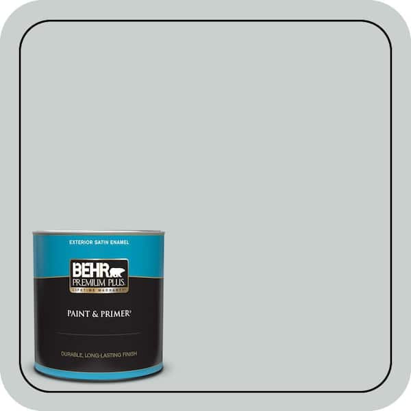 BEHR PREMIUM PLUS #PPF-17 Foggy Morn Interior/Exterior Paint & Primer Color Sample (4)