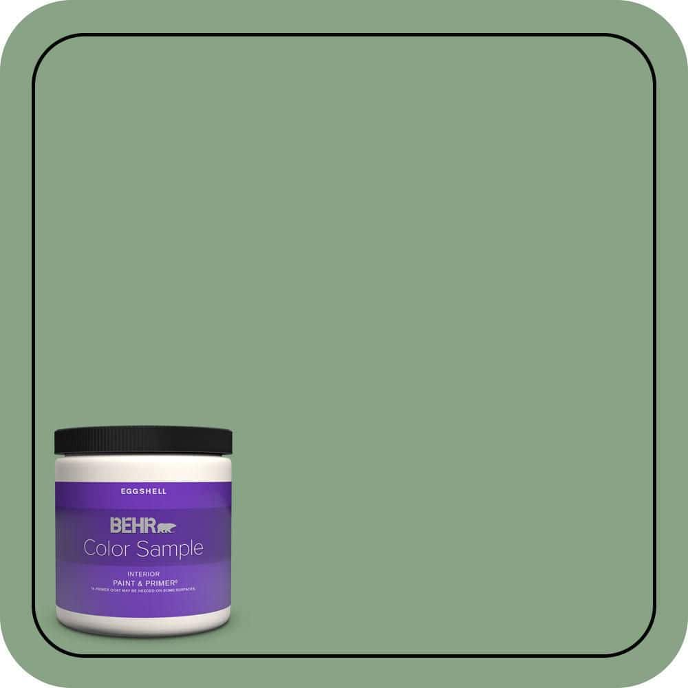 BEHR PREMIUM PLUS #S400-5 Gallery Green Enamel Low Odor & Primer (1)