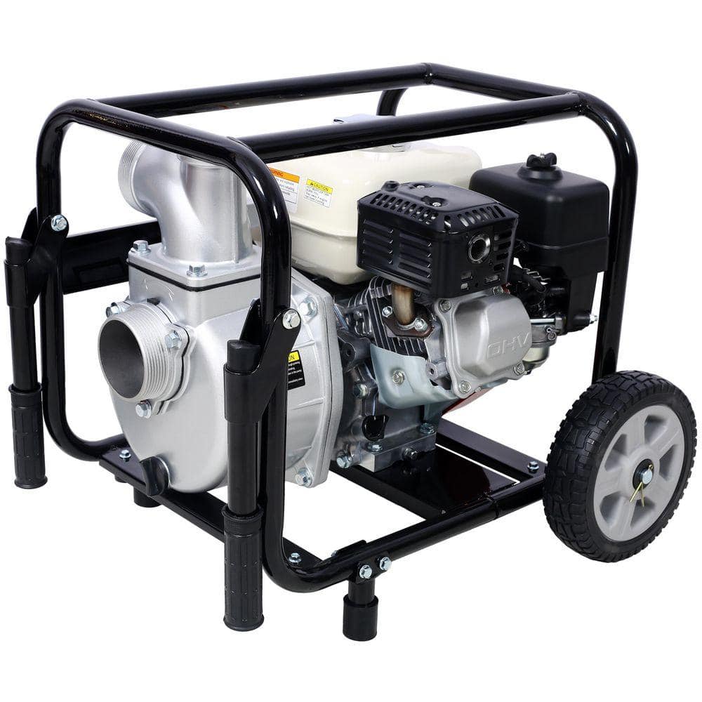 WRIGHTMASTER 5.5 HP Gas 4-Stroke Water Pump, 264 GPM, 98 ft.  Lift, 3 in. Inlet/Outlet, High Performance and Durable (2)