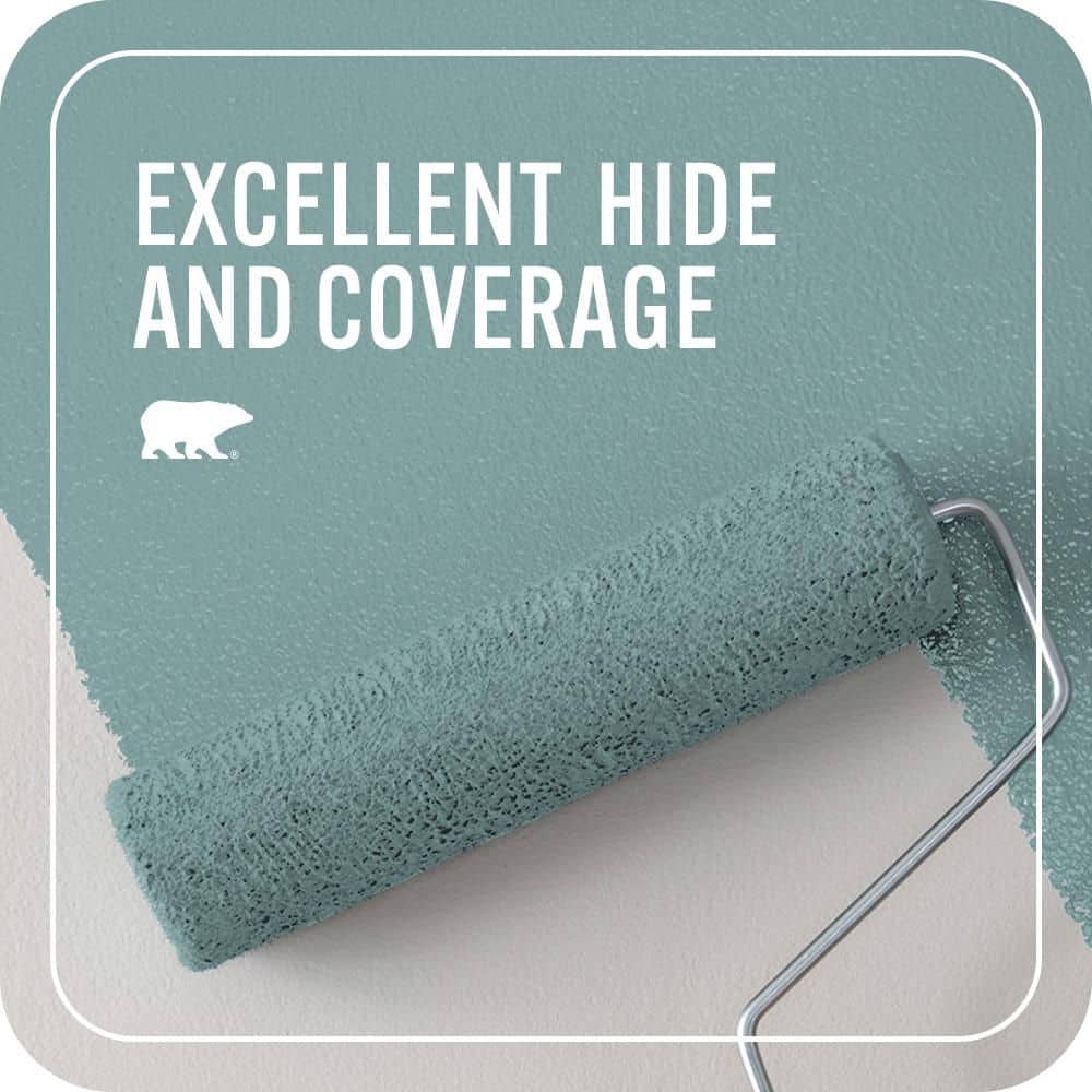 BEHR PREMIUM PLUS #MQ6-07 Schooner Flat Interior/Exterior Paint & Primer Color Sample (4)