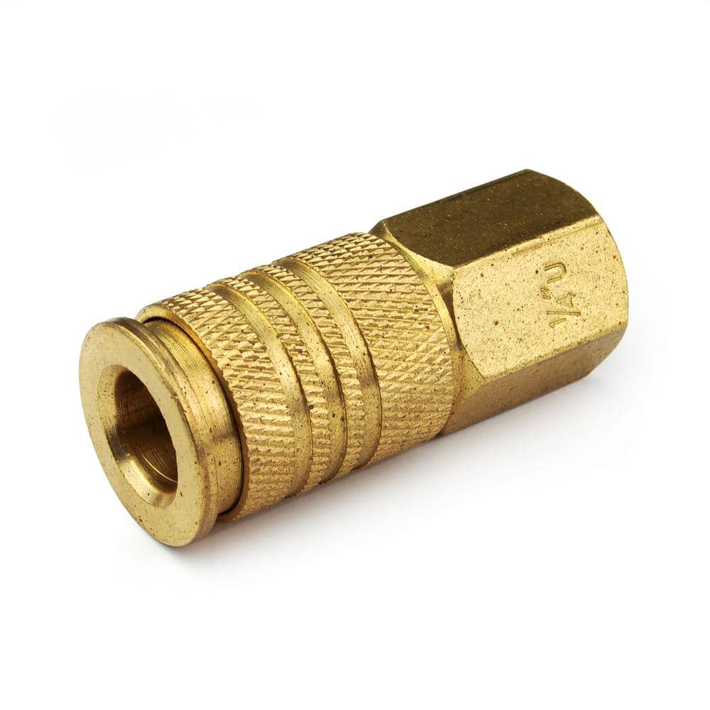 Primefit 1/4 in. Universal Brass Coupler with 1/4 in. Female NPT (3)