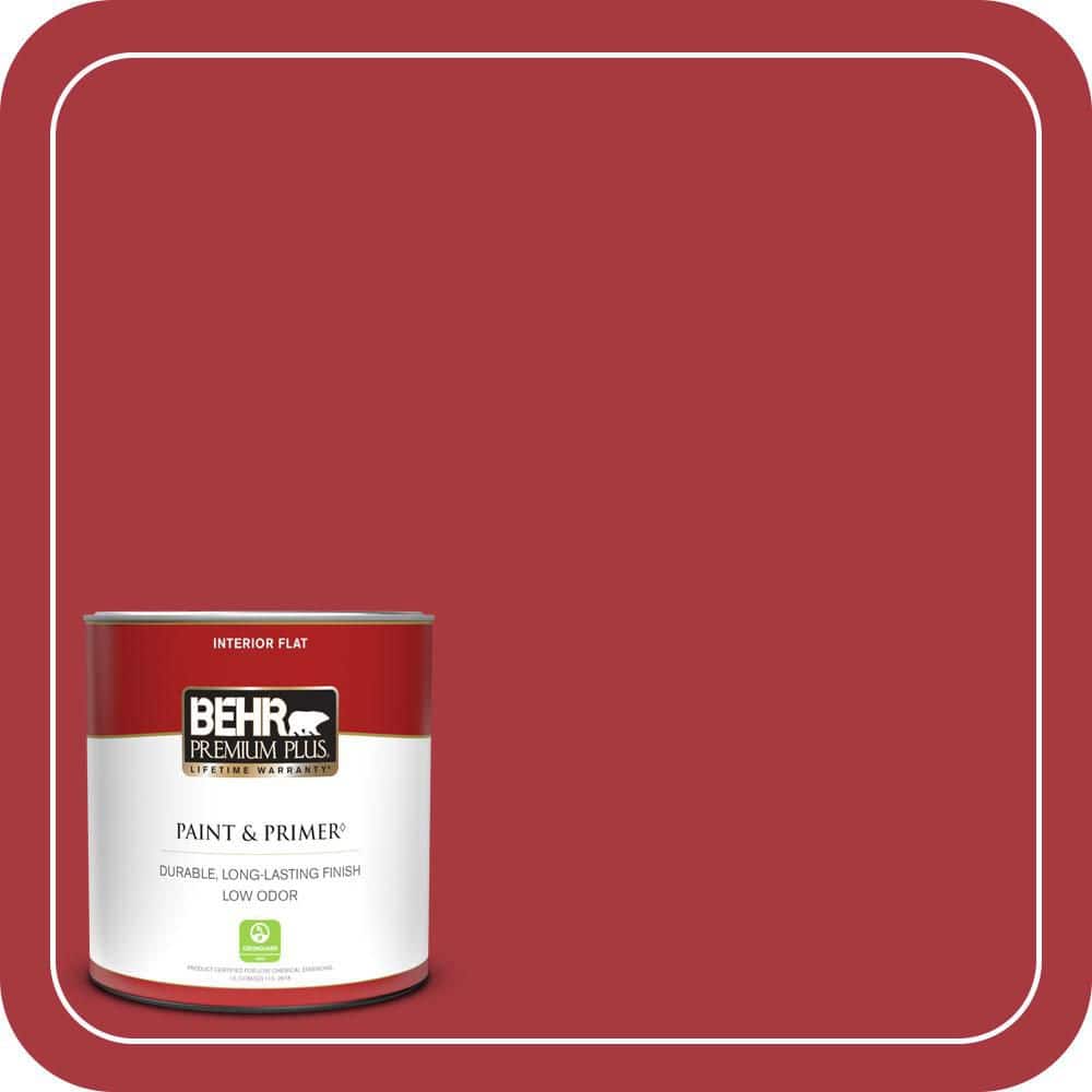 BEHR PREMIUM PLUS #BXC-03 Scarlet Flat Low Odor & Primer (1)
