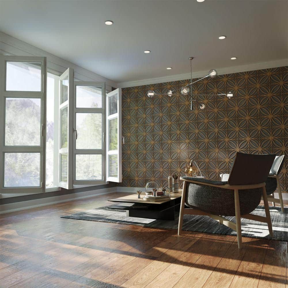 Ekena Millwork 7-3/8 in. 7-3/8 in. 1/4 in. Extra Small Otis Decorative Fretwork Wood Wall Panels (2)