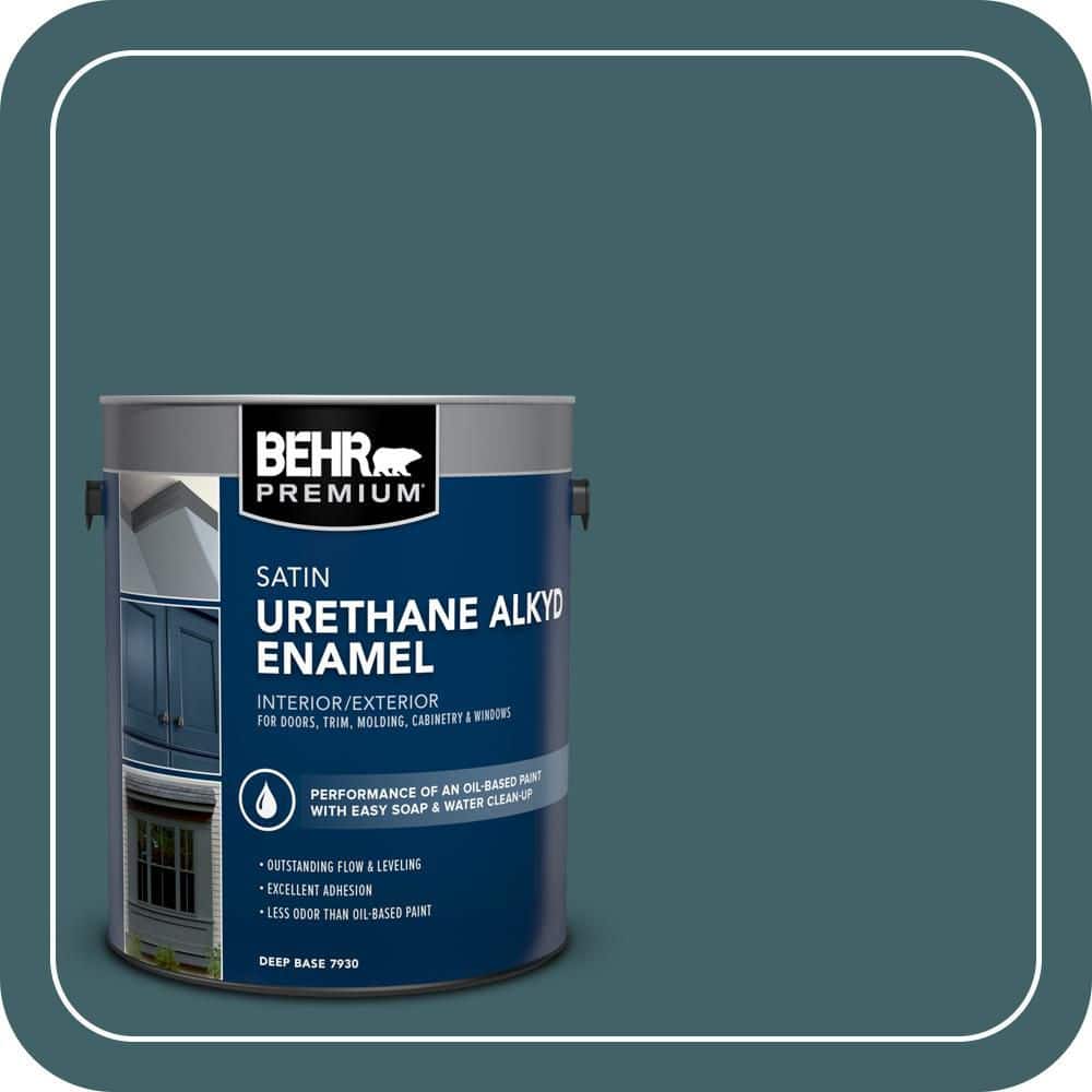 BEHR PREMIUM 1 gal. #T17-12 Wanderlust Urethane Alkyd Satin Enamel Interior/Exterior Paint (1)