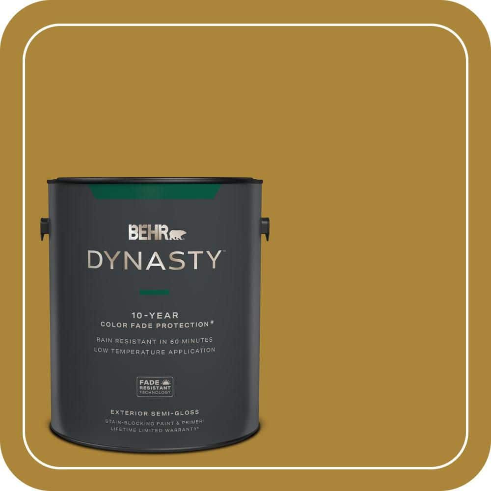 BEHR DYNASTY 1 gal. #S-H-370 Garden Sprout Semi-Gloss Exterior Stain-Blocking Paint & Primer