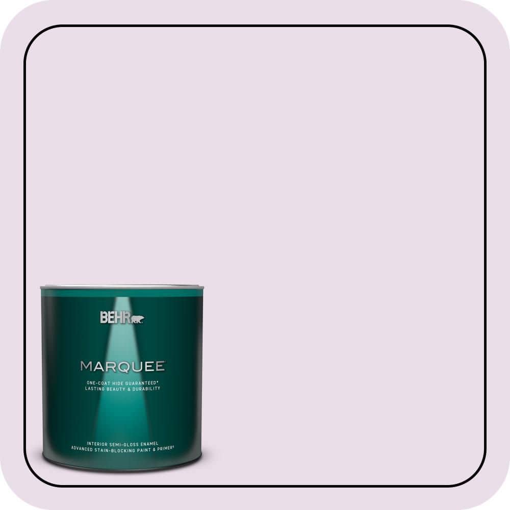 BEHR MARQUEE 1 qt. #650A-2 Ice Ballet Semi-Gloss Enamel Interior Paint & Primer