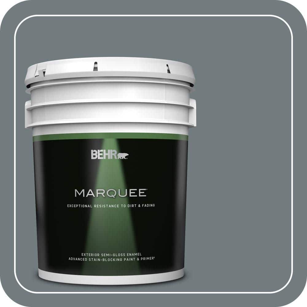BEHR MARQUEE 5 gal. #PPU25-19 Ocean Swell Semi-Gloss Enamel Exterior Paint & Primer