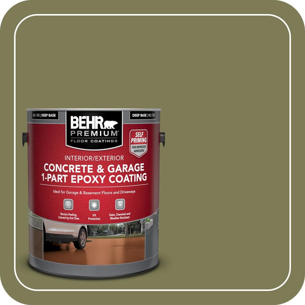BEHR PREMIUM #S370-6 Self-Priming 1-Part Epoxy Satin Interior/Exterior Concrete and Garage Floor Paint (1)