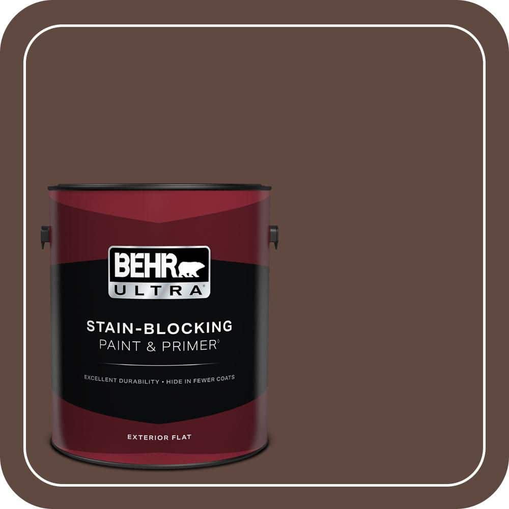 BEHR ULTRA 1 gal. #S-G-780 Spiceberry Flat Exterior Paint & Primer