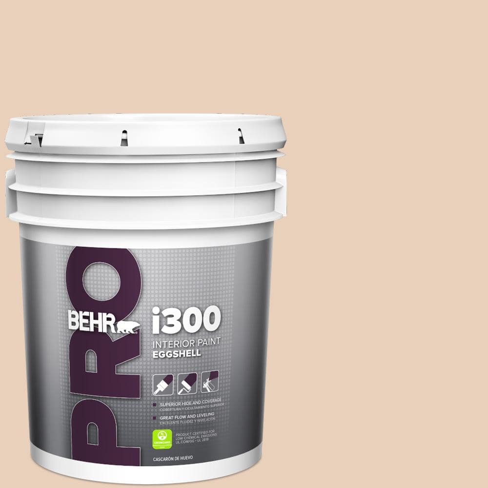 BEHR PRO 5 gal. #S230-1 Buff Tone Eggshell Interior Paint