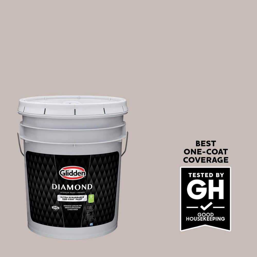 Glidden Diamond 5 gal. PPG1017-3 Fond Memory Ultra-Flat Interior Paint with Primer