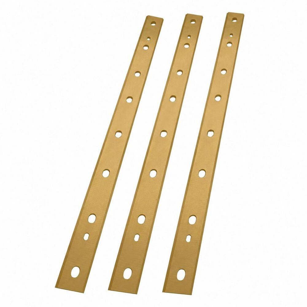 LAIFUCAM 13 in. Titanium High Speed Steel Planer Blades with Reversible Double Edge for DeWalt DW735 DW735X (3-Pack) (2)